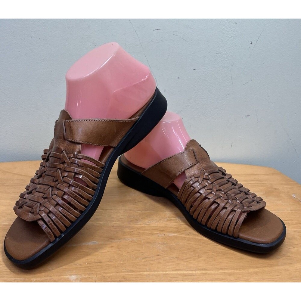 Romano Women's Size`10 Sandals Genuine Leather Made in Brazil Huaraches Slides
